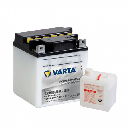 Batterie Moto VARTA 12N5.5A-3B 12V 6AH 58A