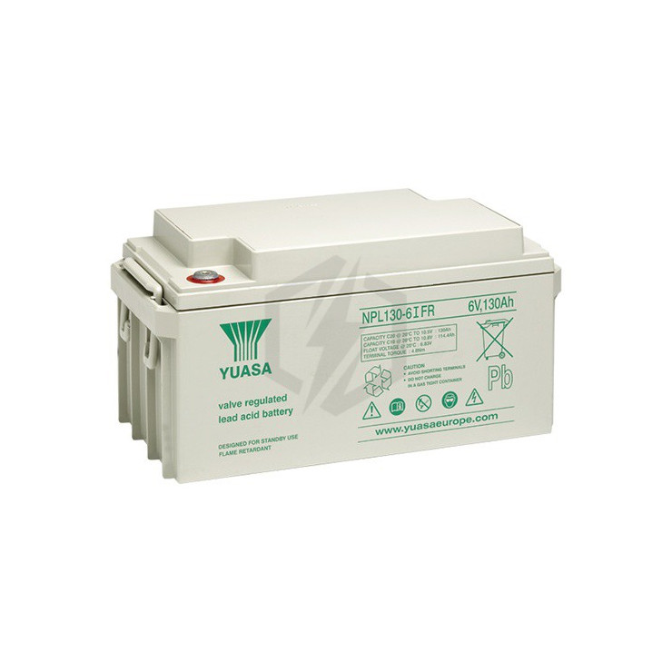 Batterie plomb étanche NPL130-6 Yuasa 6v 130ah