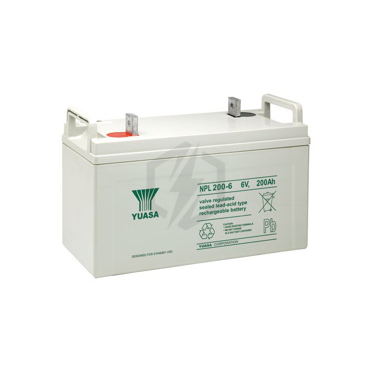 Batterie plomb étanche NPL200-6 Yuasa 6v 2000ah