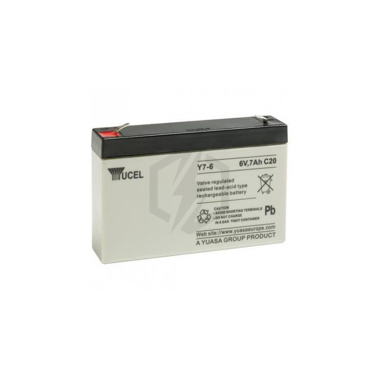 Batterie plomb étanche Y7-6 Yuasa Yucel 6v 7ah Batterie plomb étanche Y7-6 Yuasa Yucel 6v 7ah