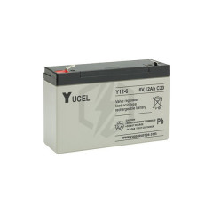 Batterie plomb étanche Y12-6 Yuasa Yucel 6v 12ah