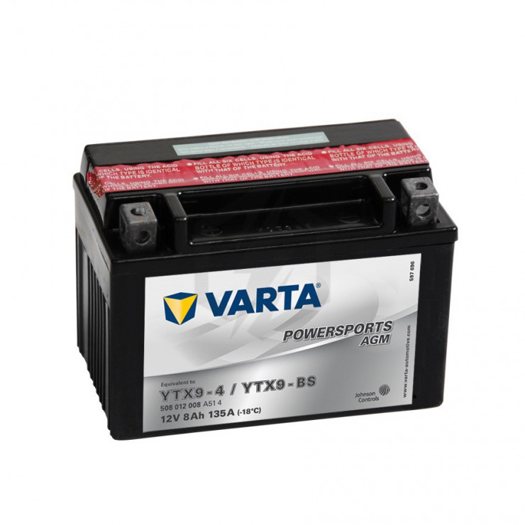 Batterie Moto VARTA YTX9-BS 12V 8AH 135A