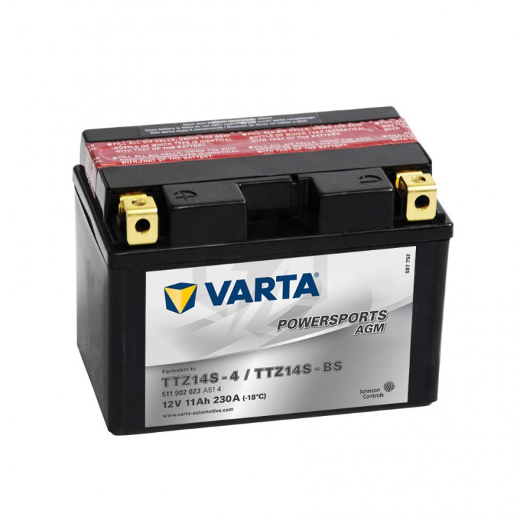 Batterie Moto VARTA YTZ14S-BS 12V 11AH 230A