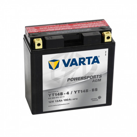 Batterie Moto VARTA YT14B-BS 12V 13AH 190A