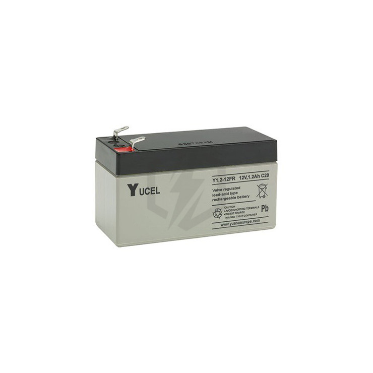 Batterie plomb étanche Y1.2-12FR Yuasa Yucel 12v 1.2ah Batterie plomb étanche Y1.2-12FR Yuasa Yucel 12v 1.2ah