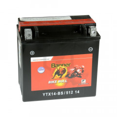 Batterie moto BANNER 51214 YTX14-BS 12V 12AH