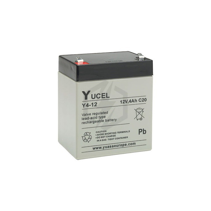 Batterie plomb étanche Y4-12FR Yuasa Yucel 12v 4ah