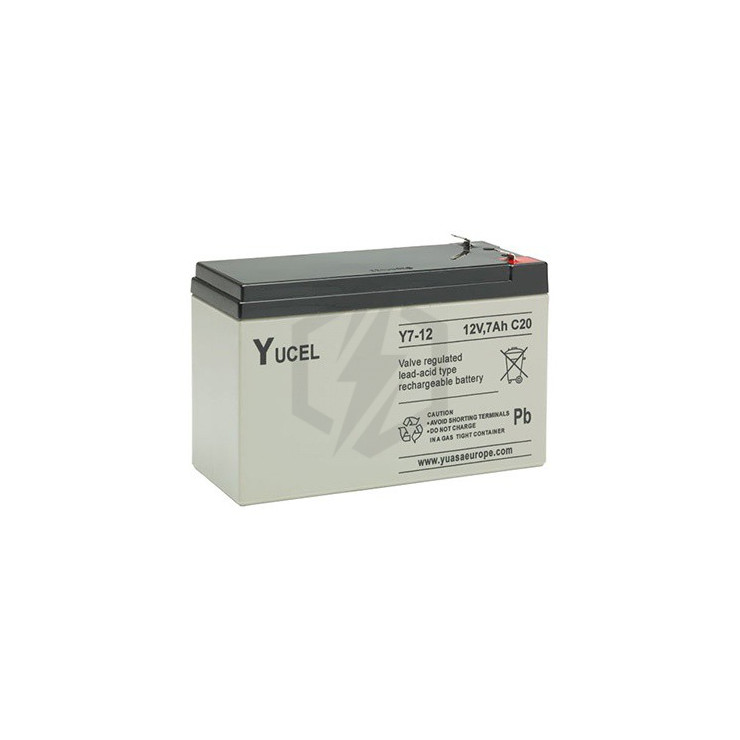 Batterie plomb étanche Y7-12 Yuasa Yucel 12v 7ah