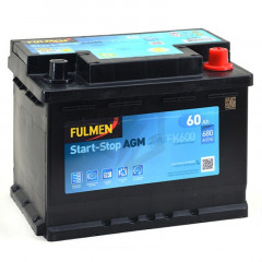 Batterie Fulmen AGM Start And Stop FK600 12V 60ah 680A L2D