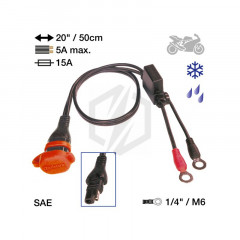 Connecteur fixe SAE Tecmate O11 cosses M8 - Pièces Electrique sur