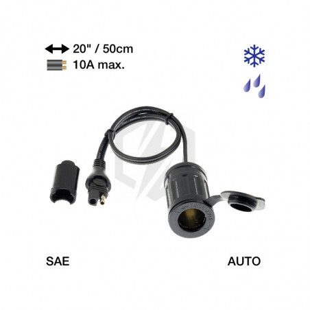 ACCESSOIRE PRISE AUTO  TECMATE OPTIMATE O6 SAE76