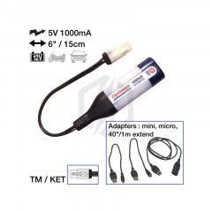 ACCESSOIRE CHARGEUR USB ET CABLE TECMATE OPTIMATE 0101 T101