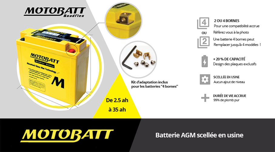 batterie moto AGM MotoBatt
